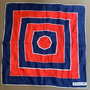 Givenchy Vintage 1960s Linen Scarf